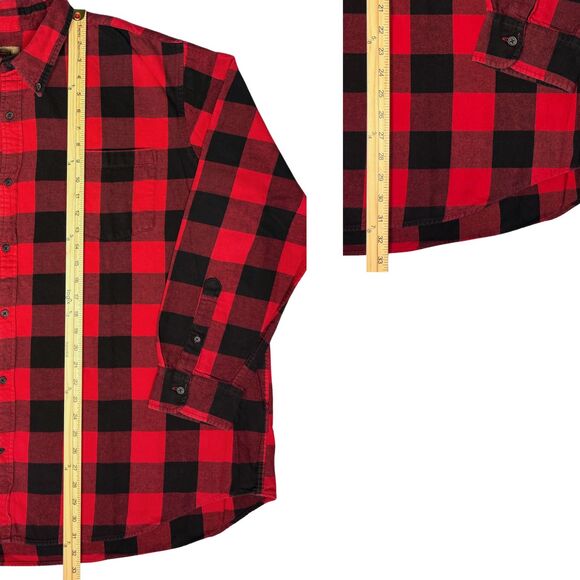 Foundry Mens Super Soft Shirt Flannel Buffalo Check Button Up Pocket 3XL Y2K - Picture 3 of 8